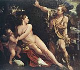 Annibale Carracci Famous Paintings - Venus and Adonis